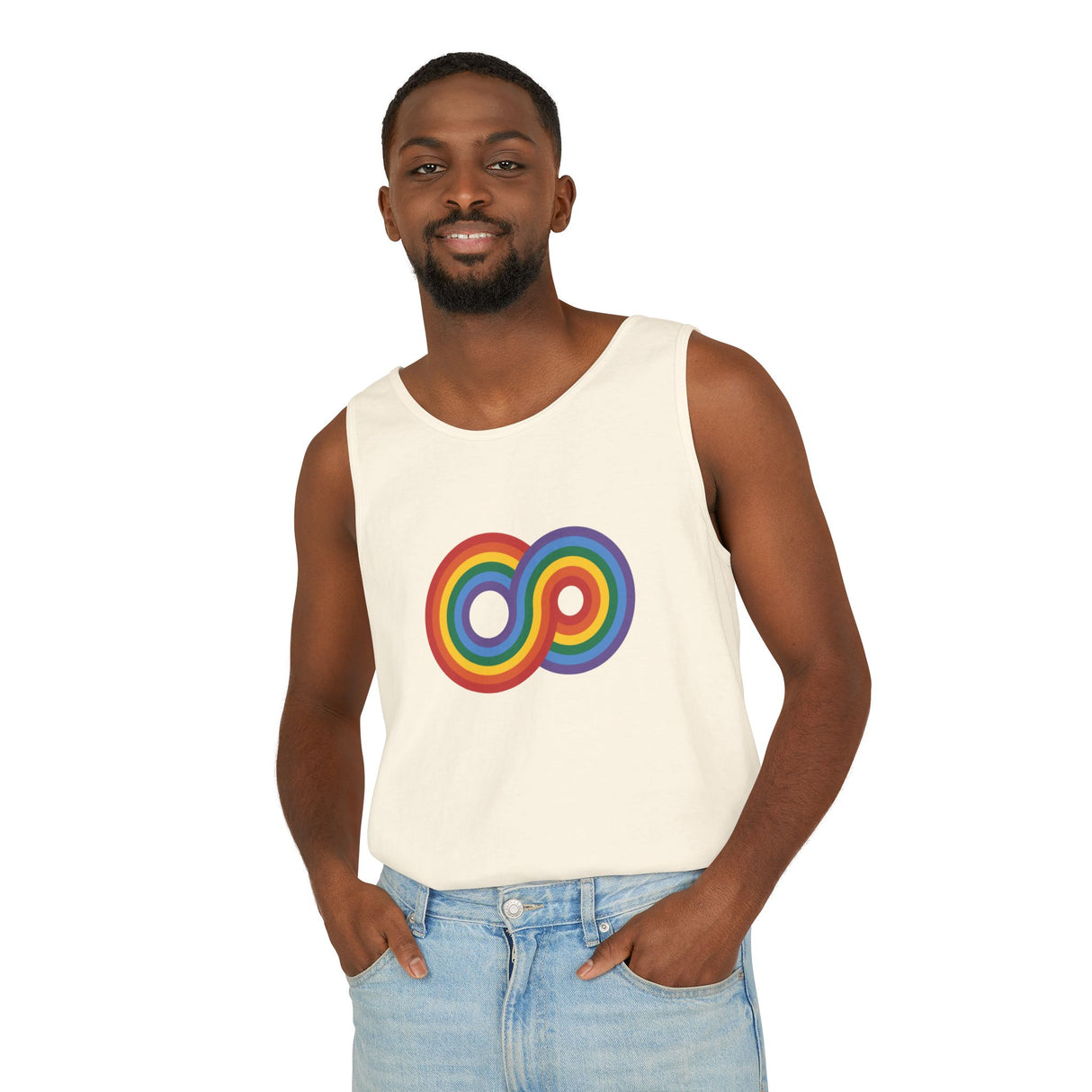 Gayfinity Rainbow Heavyweight Tank – Garment-Dyed, Endlessly Bold