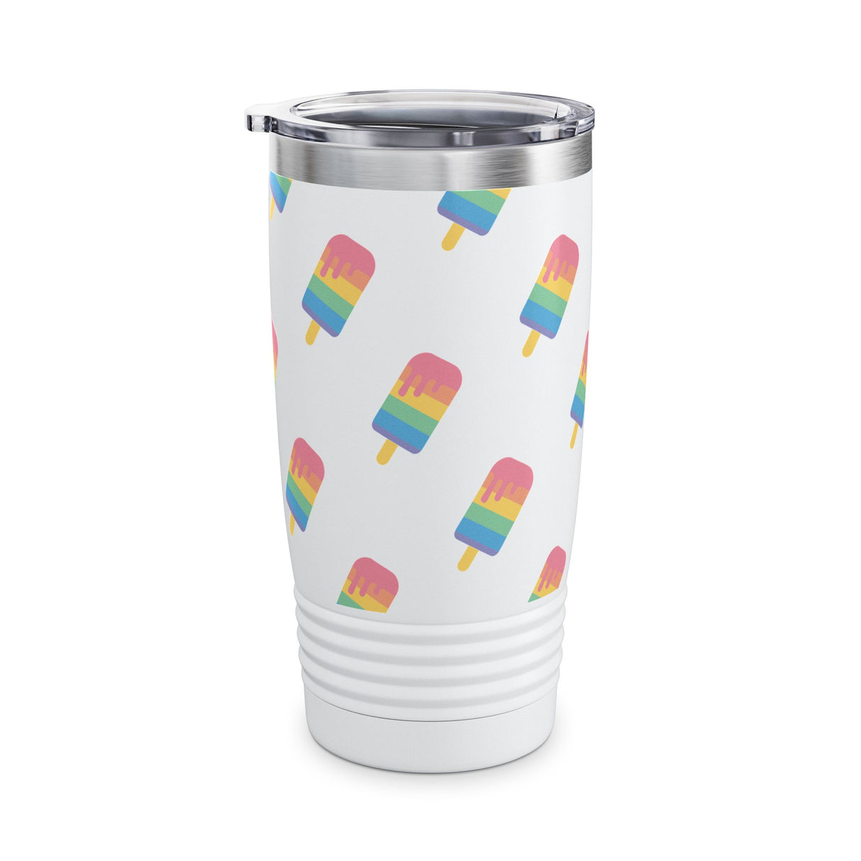 Popsicle Rainbow Tumbler, Summer Travel Cup, Eco-Friendly Drinkware, LGBTQ Pride Gift, Fun Party Accessory