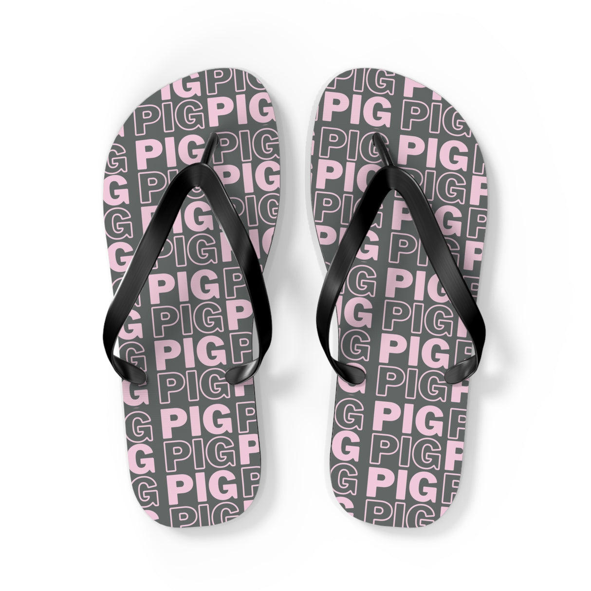 Trendy Pig Print Flip Flops – Comfortable Summer Sandals for Casual Outings
