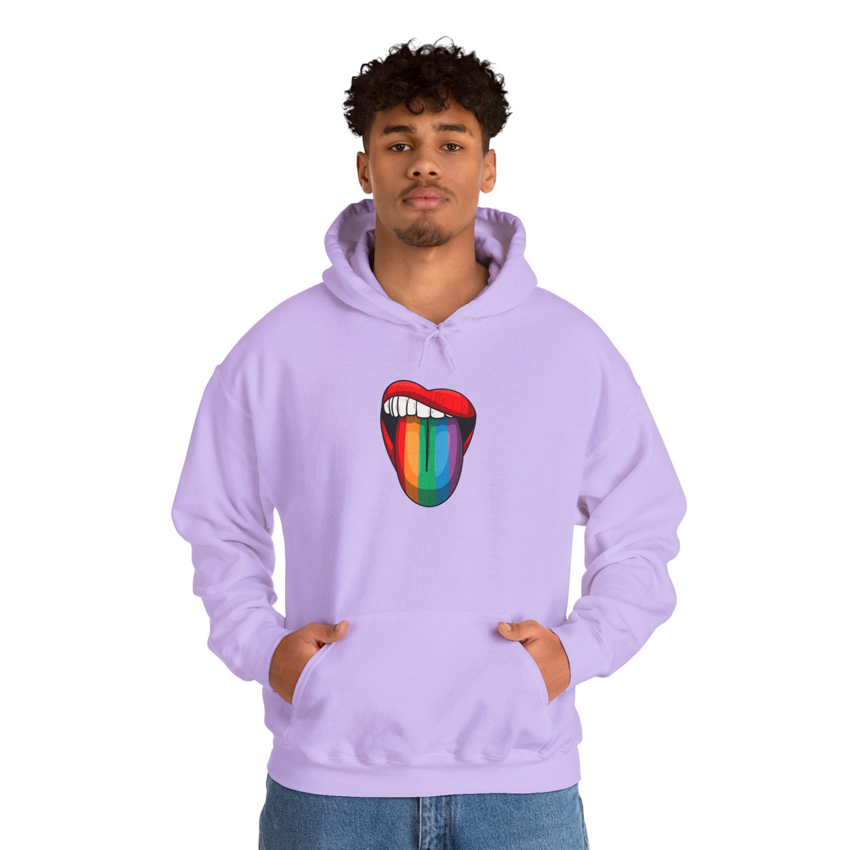 Rainbow Lick Cozy Pullover Hoodie