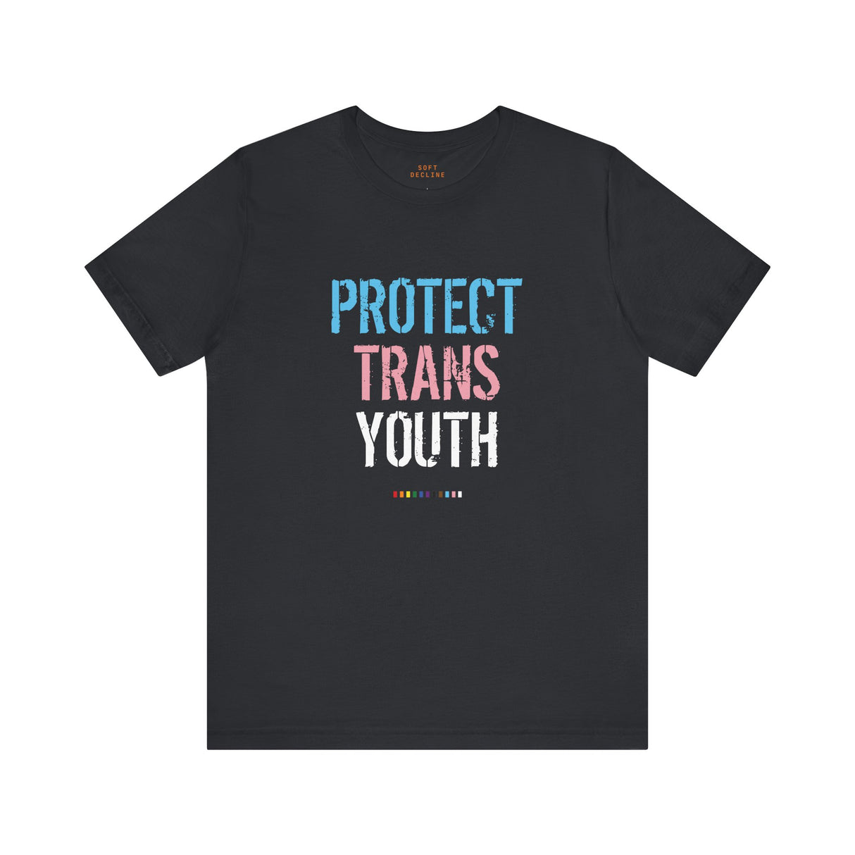 2025 Protect Trans Youth Lightweight Tee – Soft Fit, Urgent Message