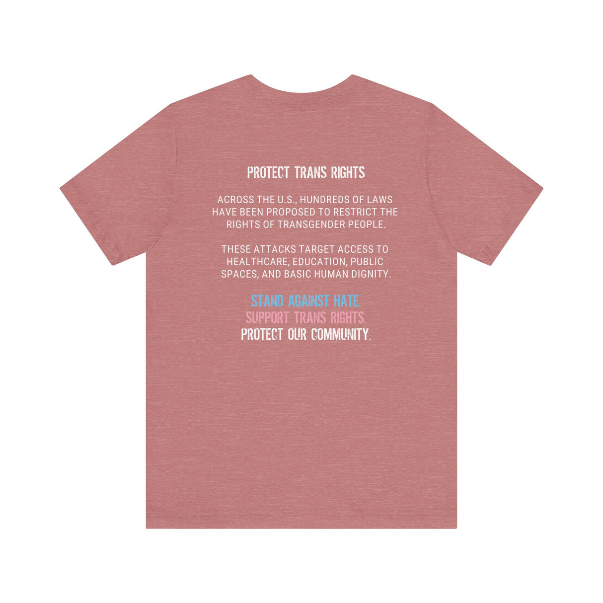 Protect Trans Rights 2025 Lightweight Tee – Soft Fabric, Hard Truth