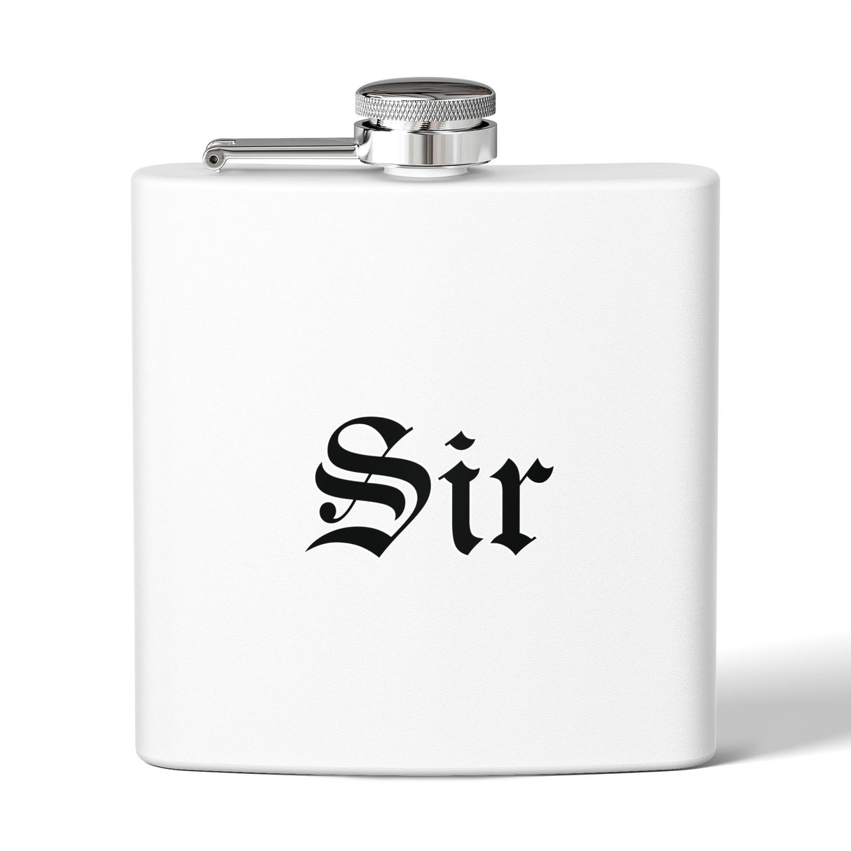 Sir Elegant Stainless Steel Flask - Inscription, Groomsmen Gift, Personalized Drinking Accessory, Classic Party Favor, Wedding Keepsake