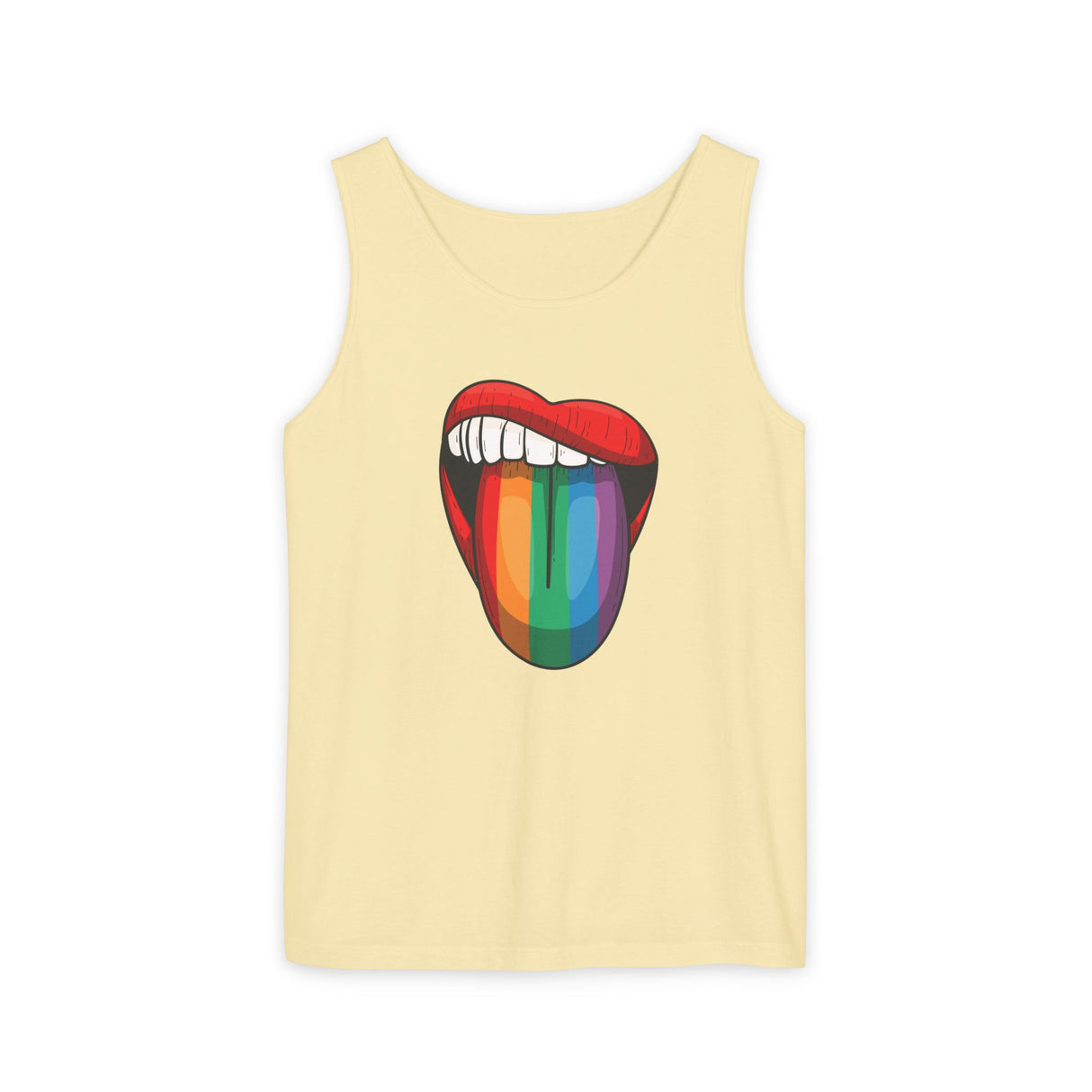 Rainbow Lick Tank Top Medium Weight