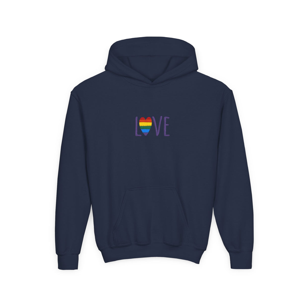 LOVE Rainbow Hoodie Youth Sizing