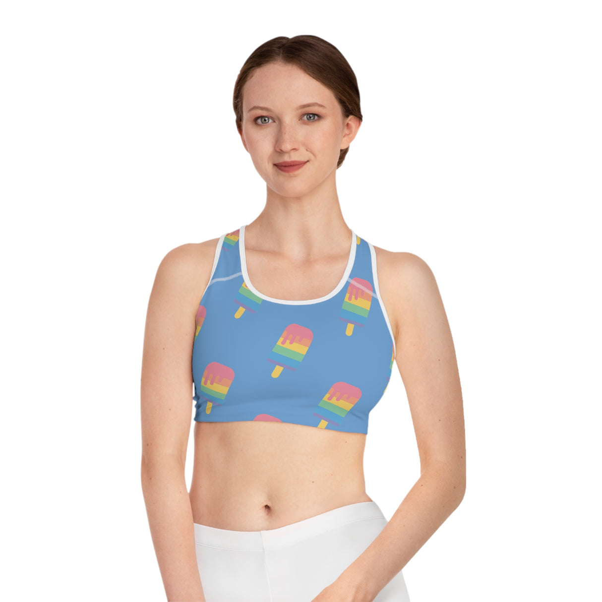 Melting Point Sports Bra - Fun & Vibrant Summer Activewear