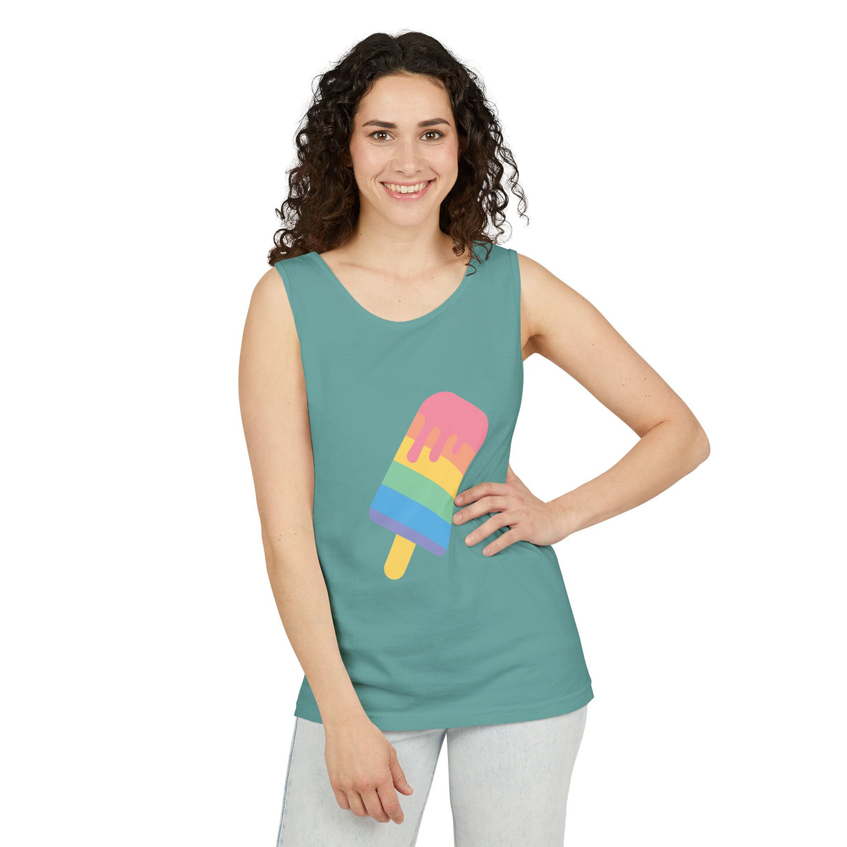 Melting Point Popsicle Unisex Tank Top - Summer Vibes