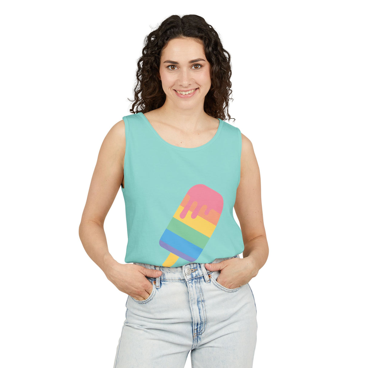 Melting Point Popsicle Unisex Tank Top - Summer Vibes