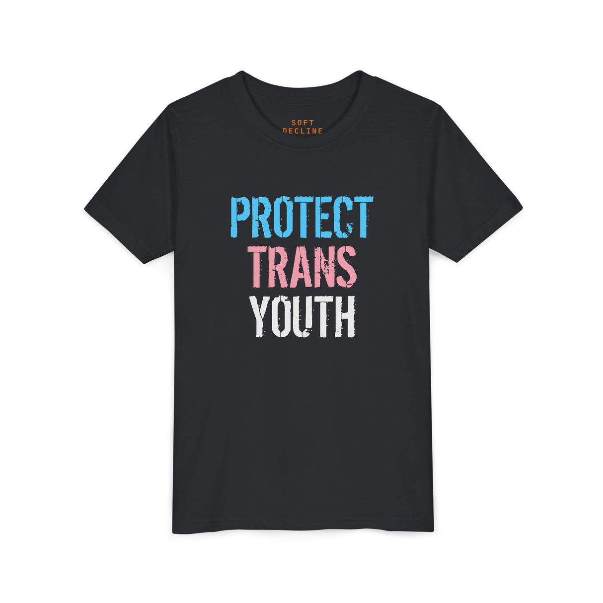 2025 Protect Trans Youth Lightweight Tee – Youth Sizing – Soft Fit, Urgent Message