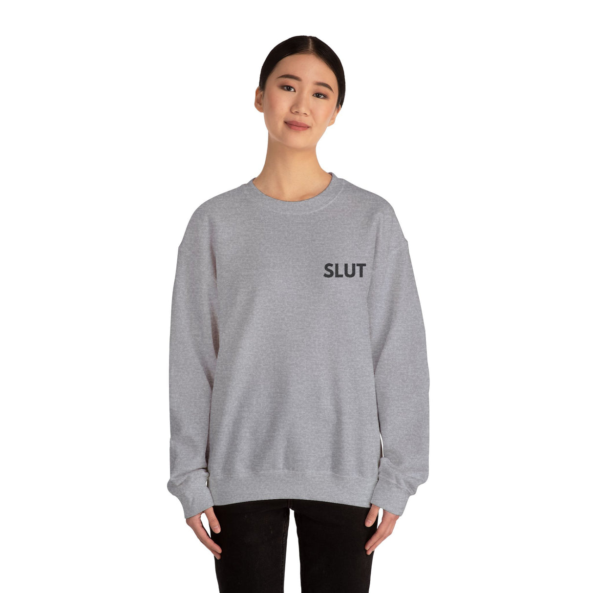 Slut Embroidered Sweatshirt – Soft Fabric, Loud Reputation