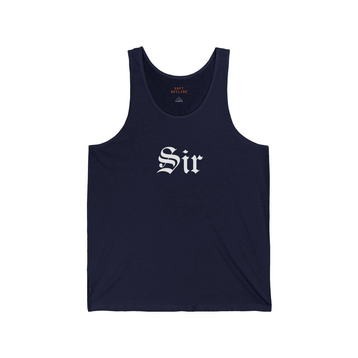 Sir Jersey Tank - Summer Style, Casual Wear, Independence Day, Gift for Patriots, Fun Tank Top