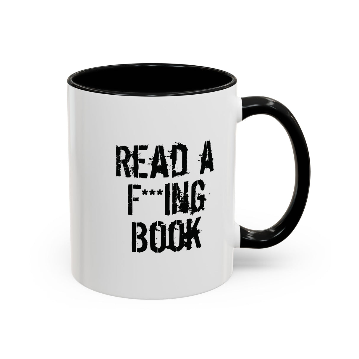 Read a F***ing Book Accent Mug – Caffeinate & Educate