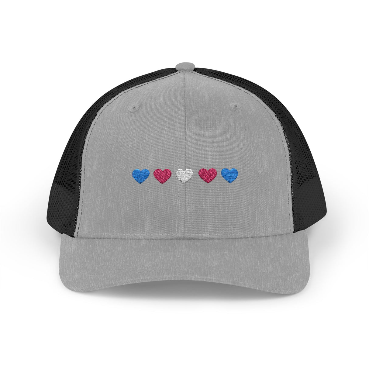 Trans Heart Trucker Cap – Mesh Back, Full Pride