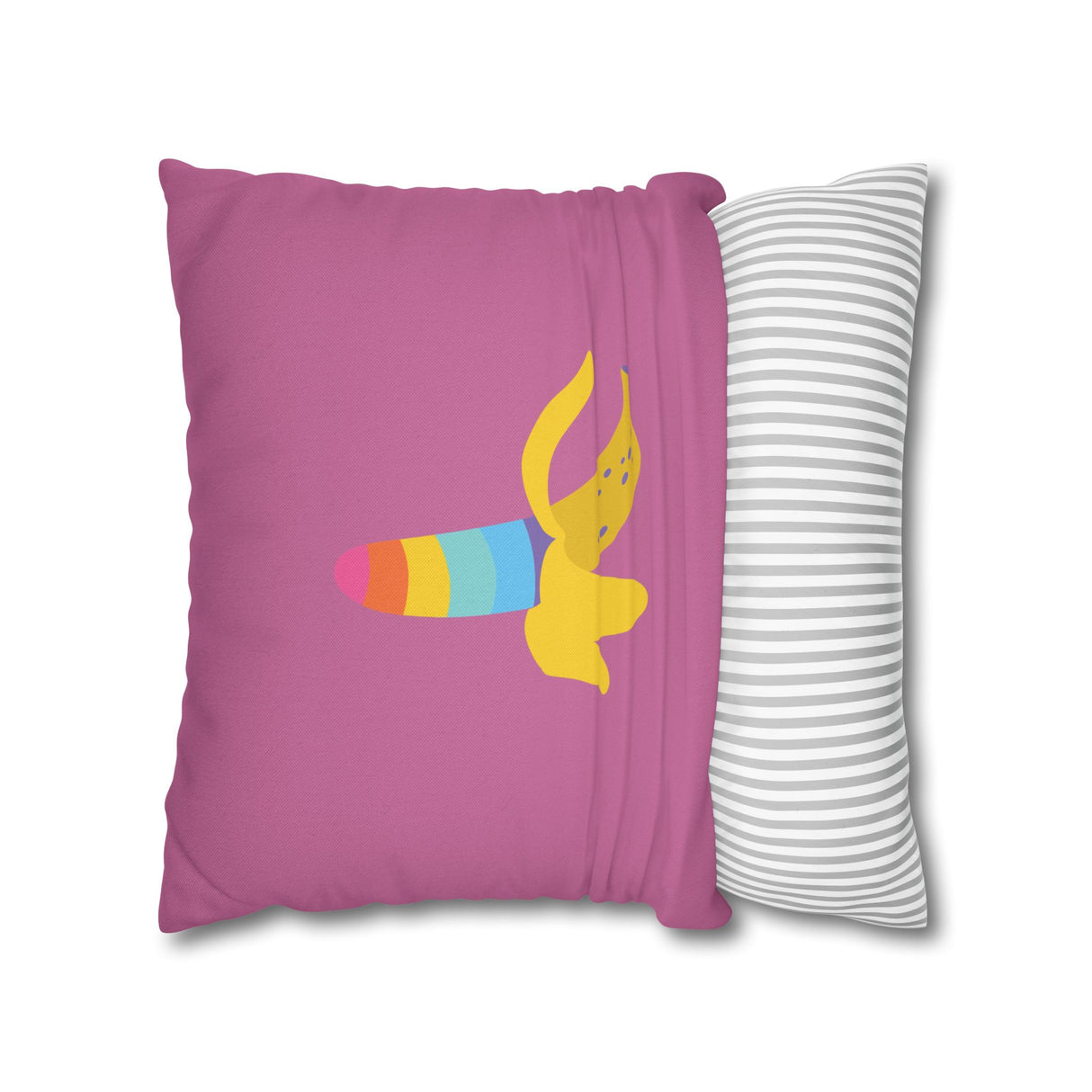 Banana Rainbow Pillow Cover