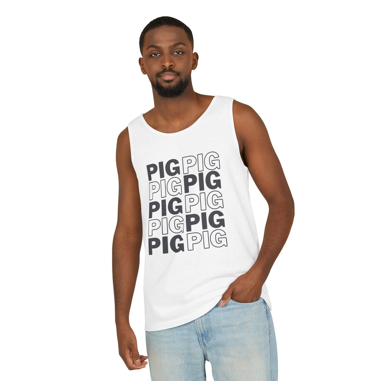 Pig Pattern Tank Top