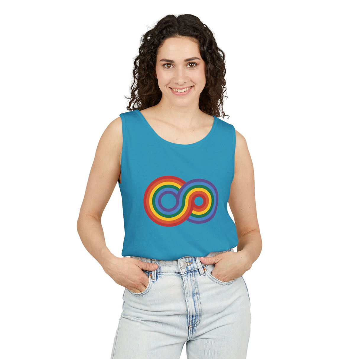 Gayfinity Rainbow Heavyweight Tank – Garment-Dyed, Endlessly Bold