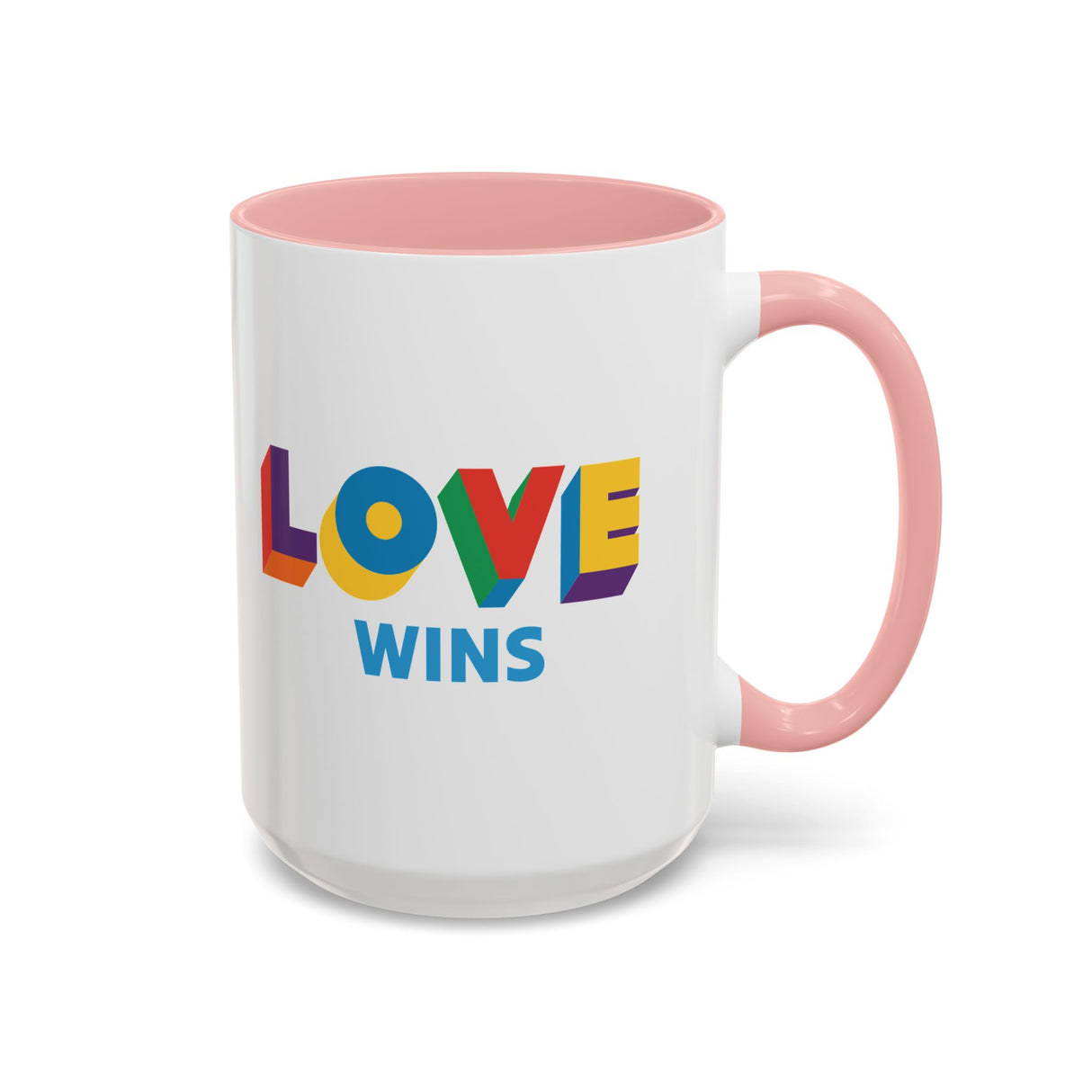 Love Wins Accent Mug – Sip with Pride – 11oz & 15oz Options