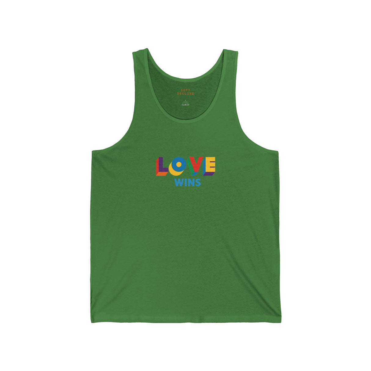 Love Wins Lightweight Tank – Sleek Cut, Solid Message