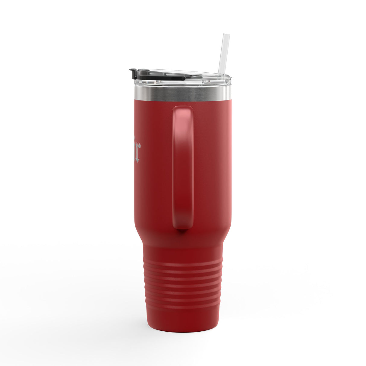 Sir Insulated Travel Mug - 40oz Red Tumbler for On-the-Go Coffee Lovers