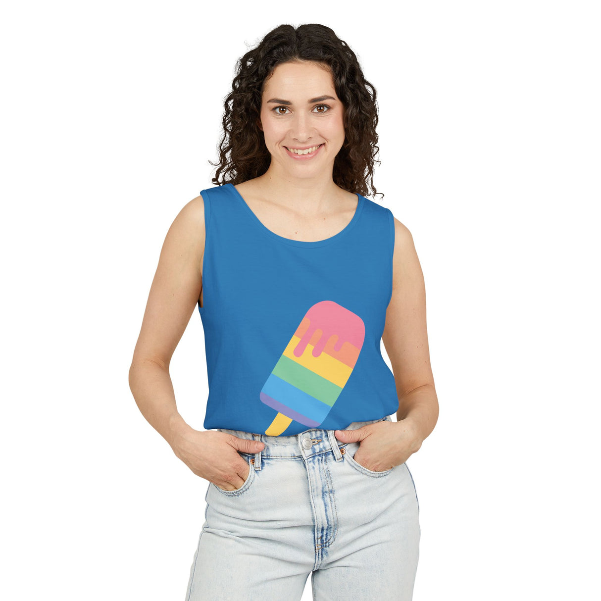 Melting Point Popsicle Unisex Tank Top - Summer Vibes