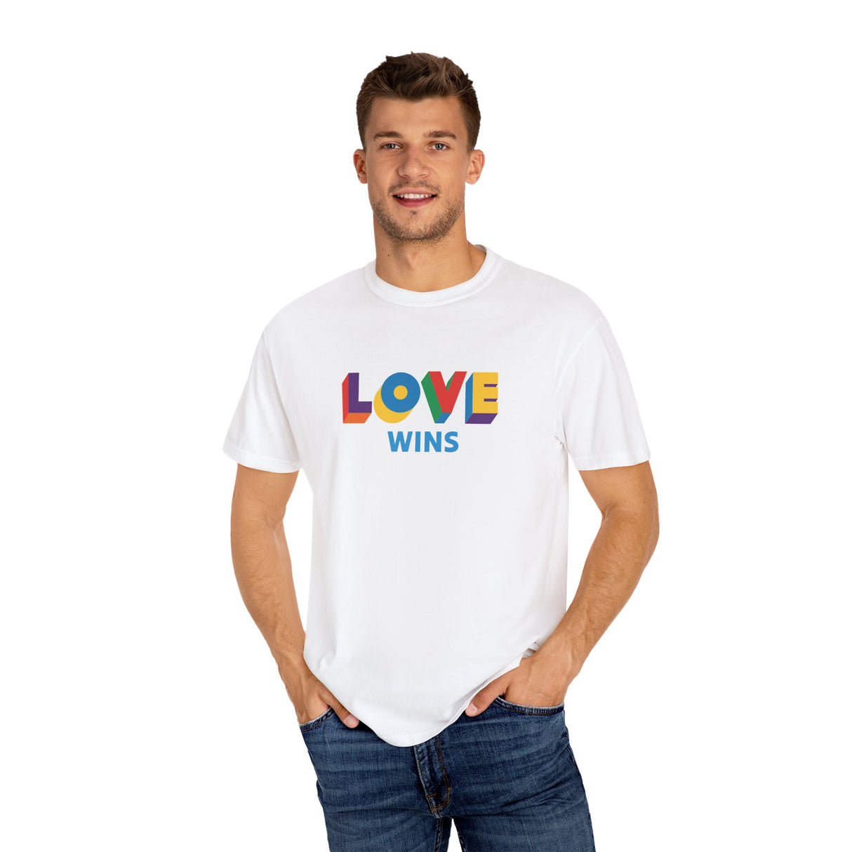 Love Wins Heavyweight Tee – Lived-In Feel, Loud Heart