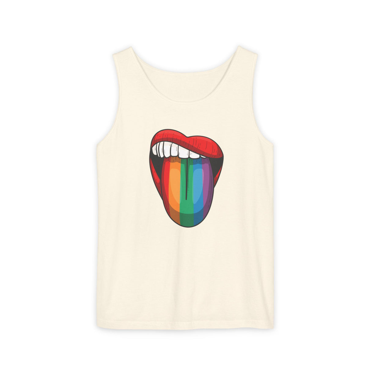 Rainbow Lick Tank Top Medium Weight
