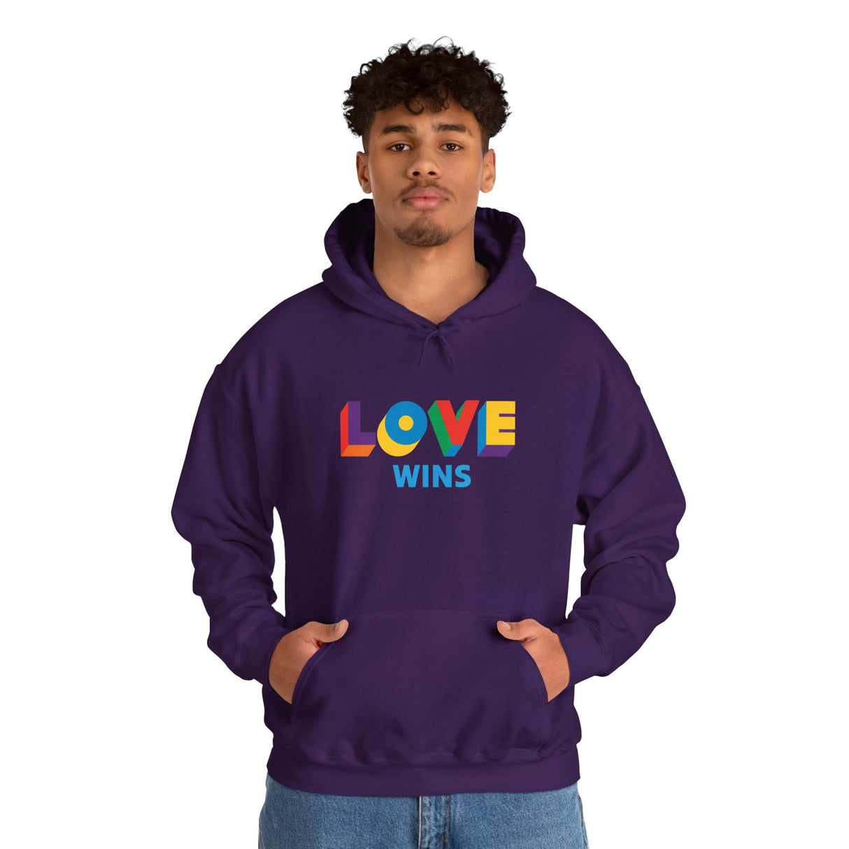 Love Wins Medium Weight Hoodie – Warm Layers, Brighter Days