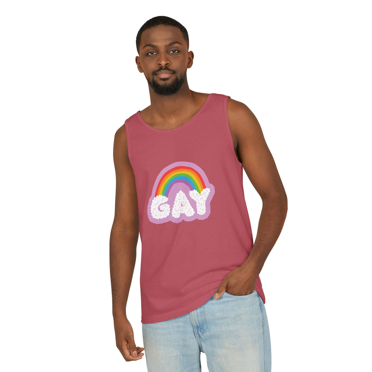 Gay Cloud Tank Top – Chill, Sunny, and Very Out