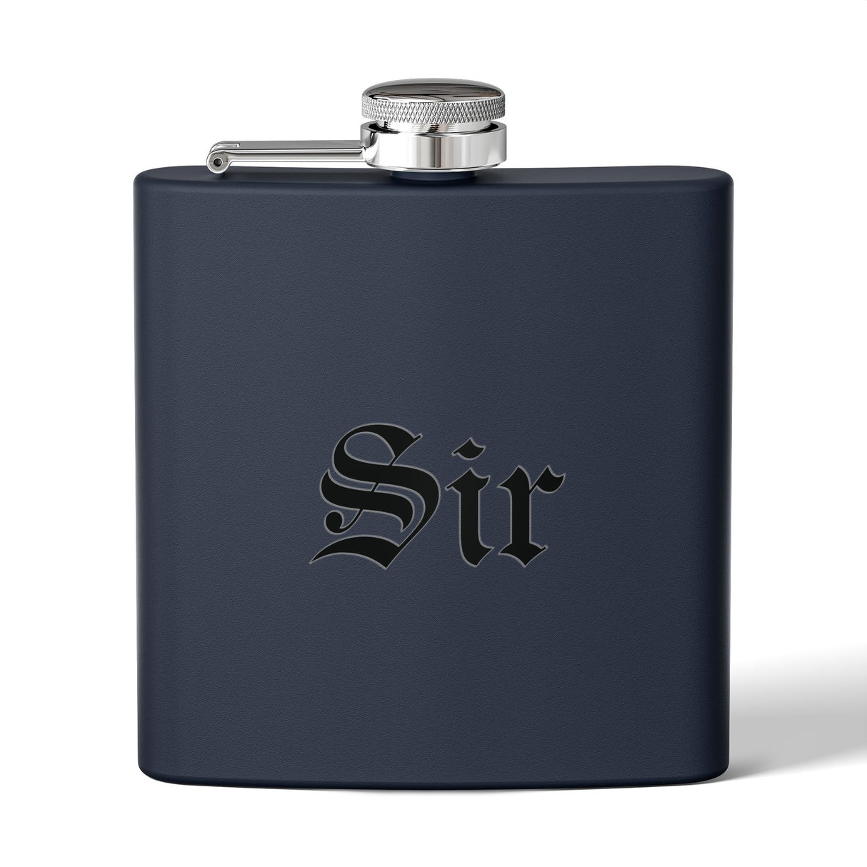Sir Elegant Stainless Steel Flask - Inscription, Groomsmen Gift, Personalized Drinking Accessory, Classic Party Favor, Wedding Keepsake