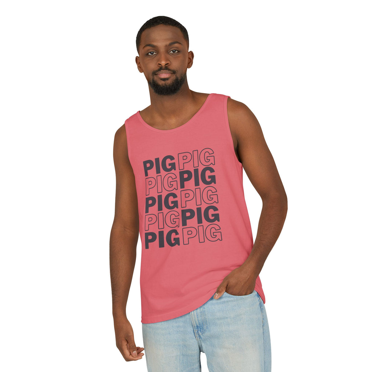 Pig Pattern Tank Top