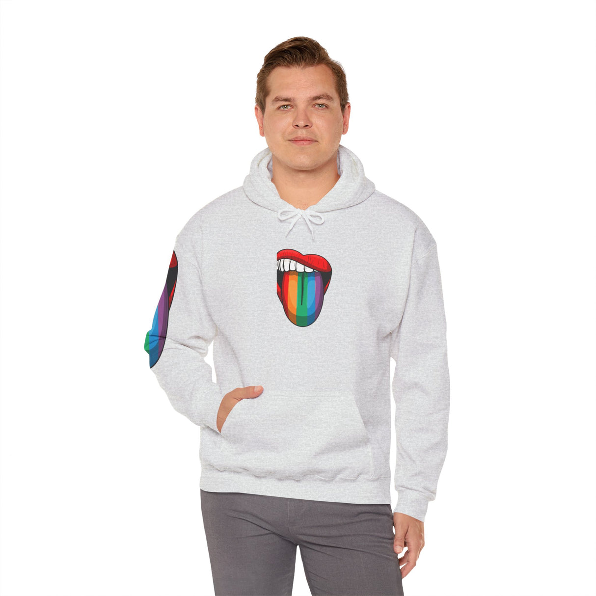 Rainbow Lick Cozy Pullover Hoodie