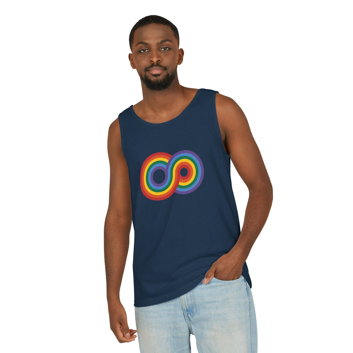 Gayfinity Rainbow Heavyweight Tank – Garment-Dyed, Endlessly Bold
