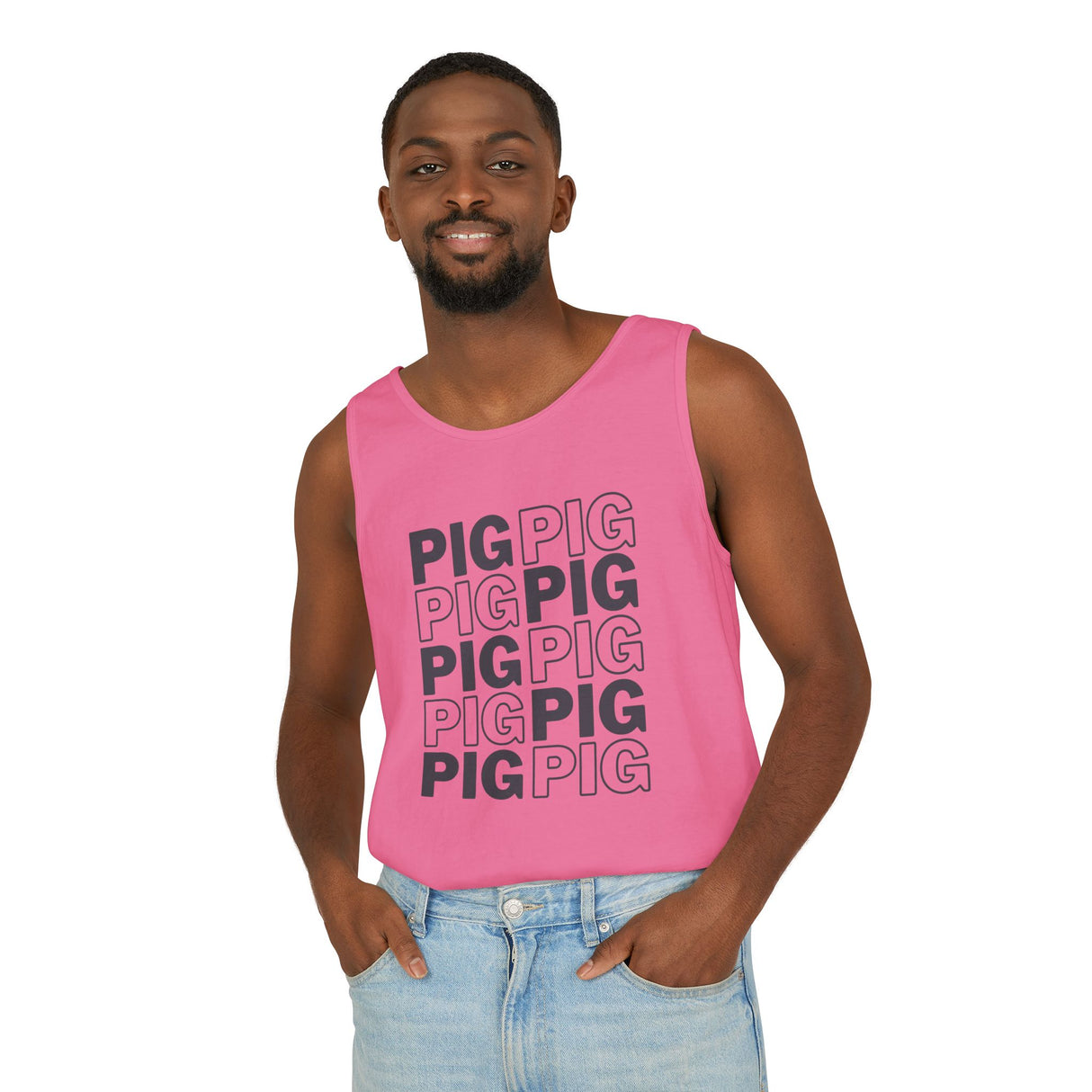 Pig Pattern Tank Top