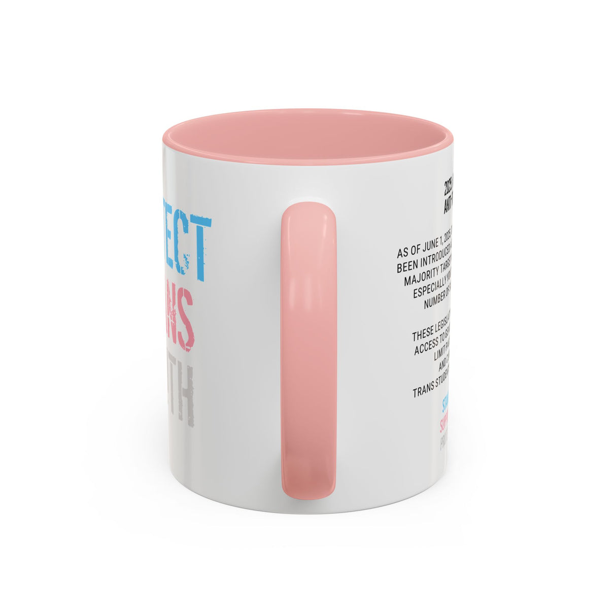 2025 Protect Trans Youth Accent Mug – Sip With Purpose