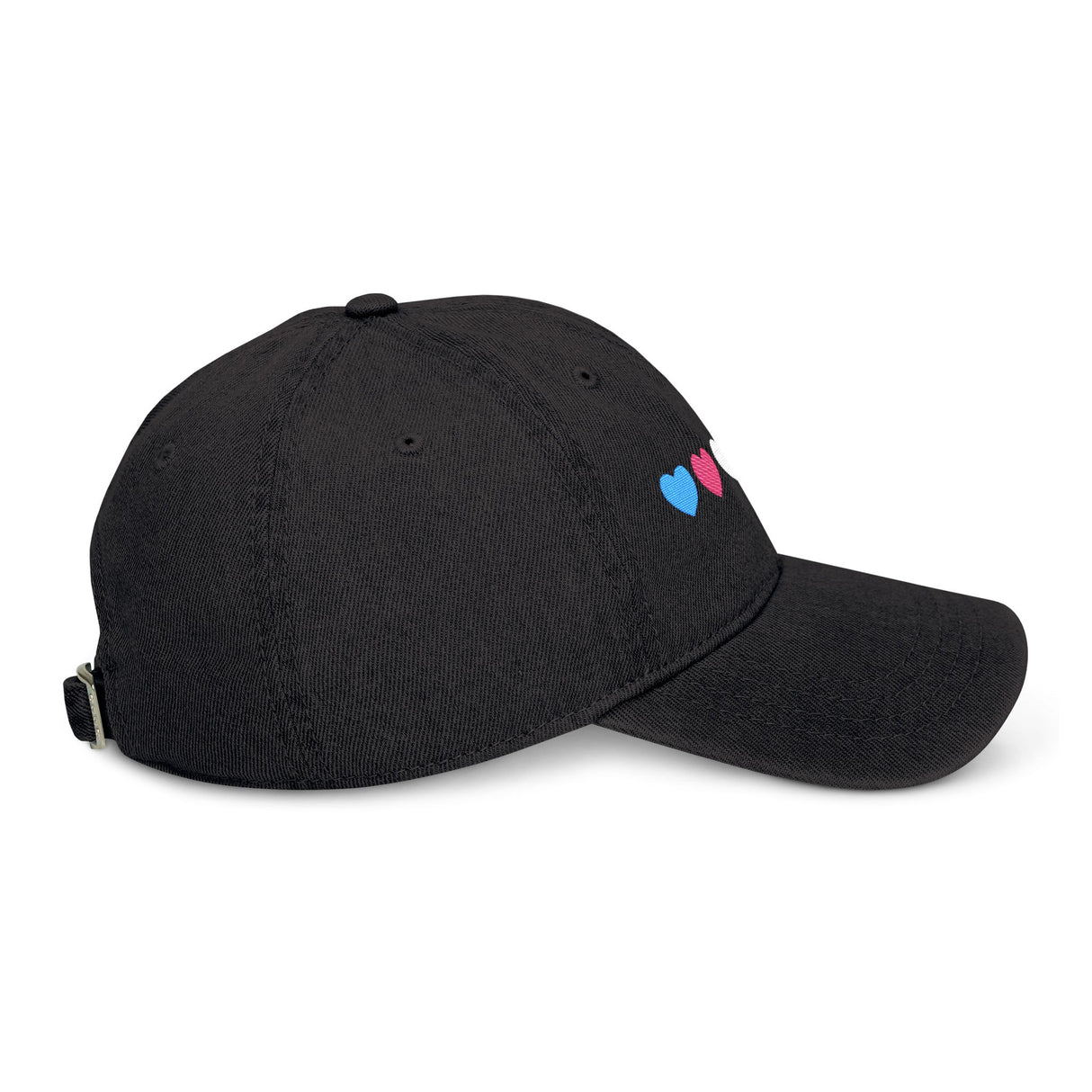 Trans Heart Denim Dad Hat – Classic Fit, Loud Love