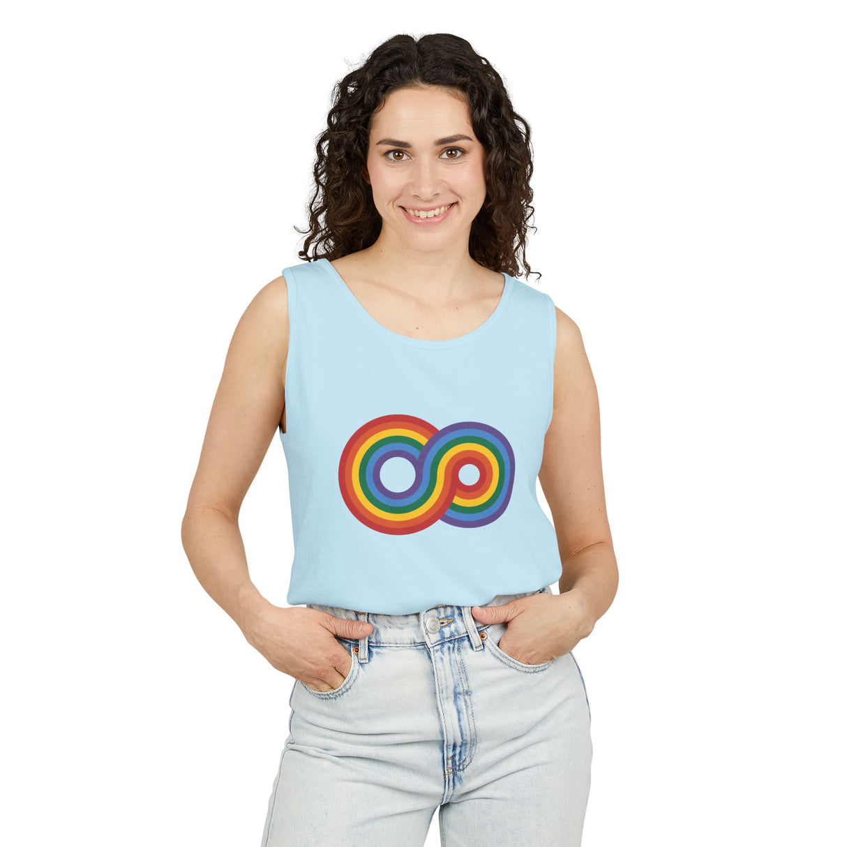 Gayfinity Rainbow Heavyweight Tank – Garment-Dyed, Endlessly Bold