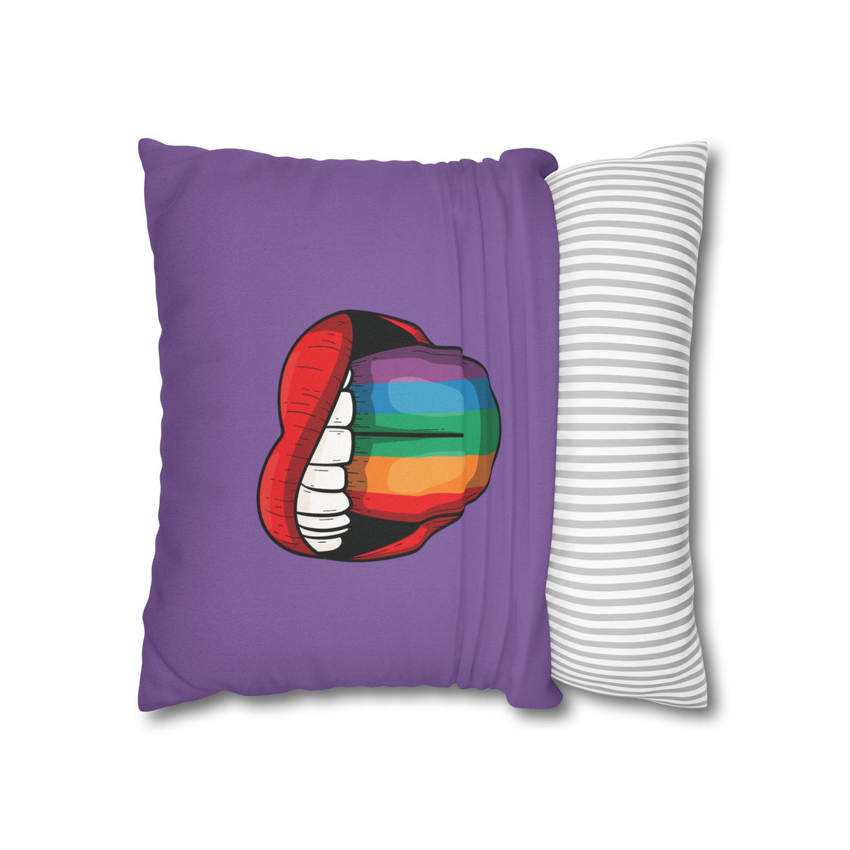 Rainbow Lick Pillow Cover