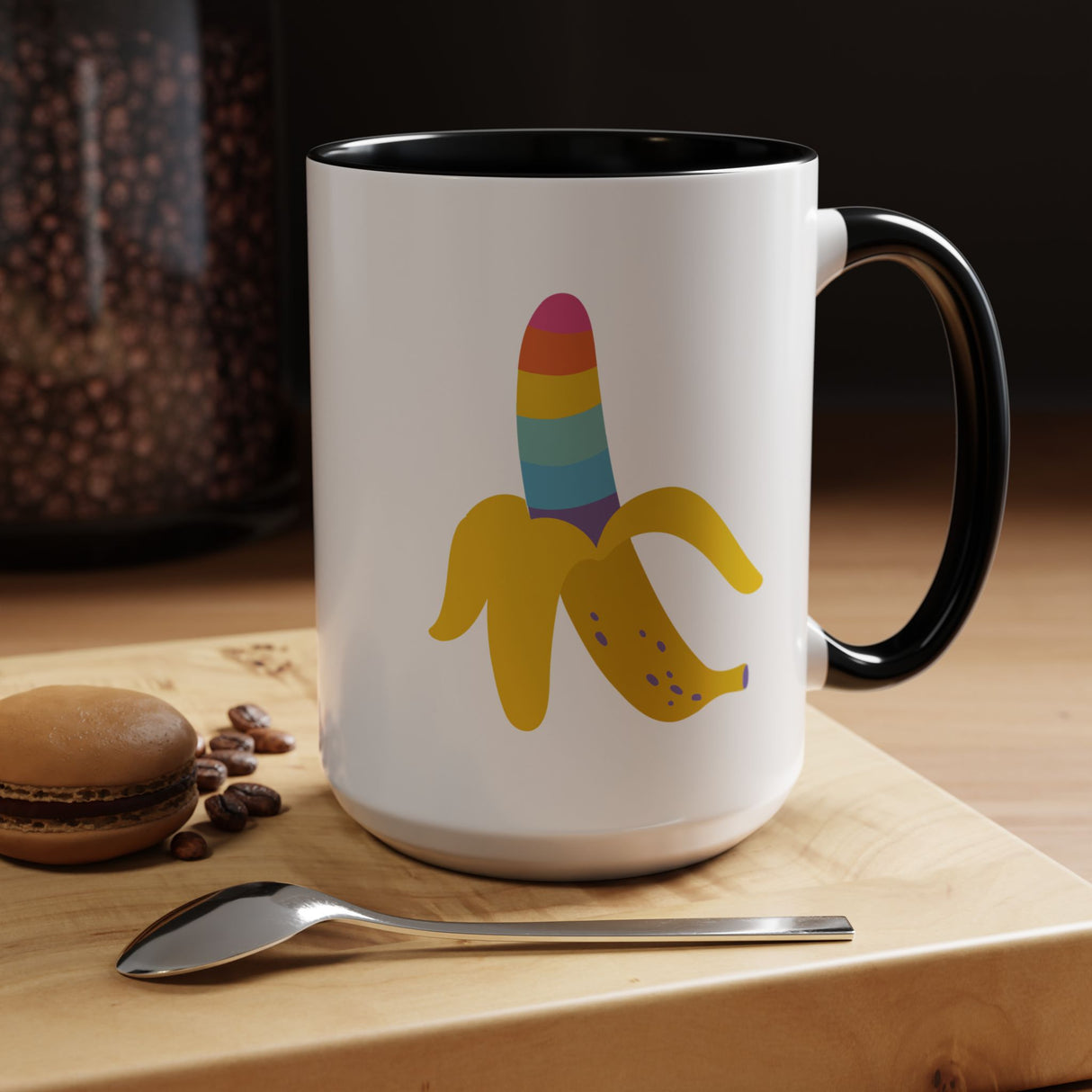 Rainbow Banana Coffee Mug - 11oz & 15oz Options