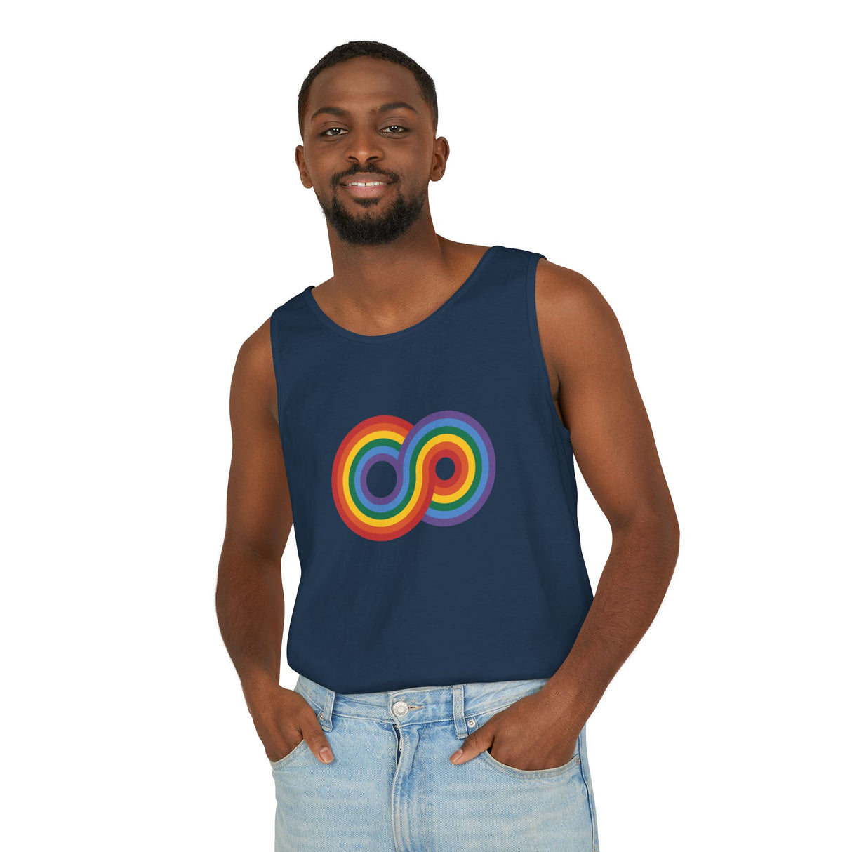 Gayfinity Rainbow Heavyweight Tank – Garment-Dyed, Endlessly Bold