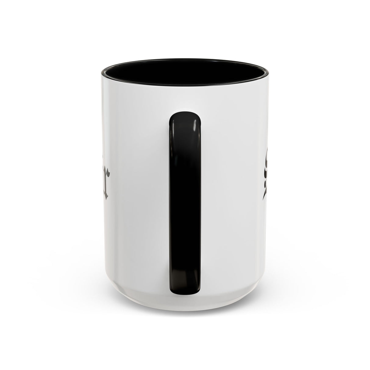 Sir Accent Coffee Mug - Black Handle, 11oz & 15oz Options