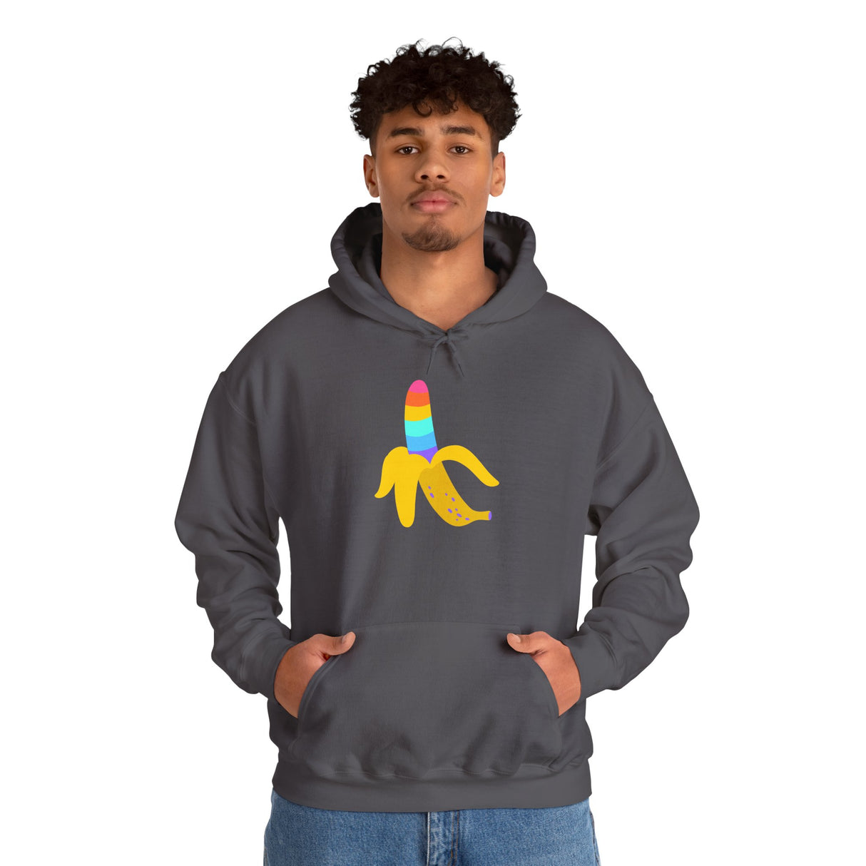 Banana Rainbow Cozy Pullover Sweatshirt