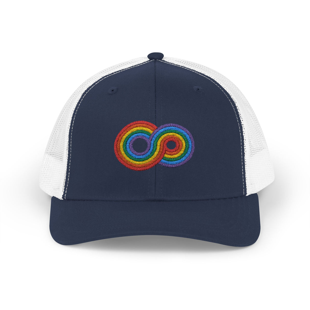 Gayfinity Rainbow Trucker Hat – Breezy Build, Boundless Pride