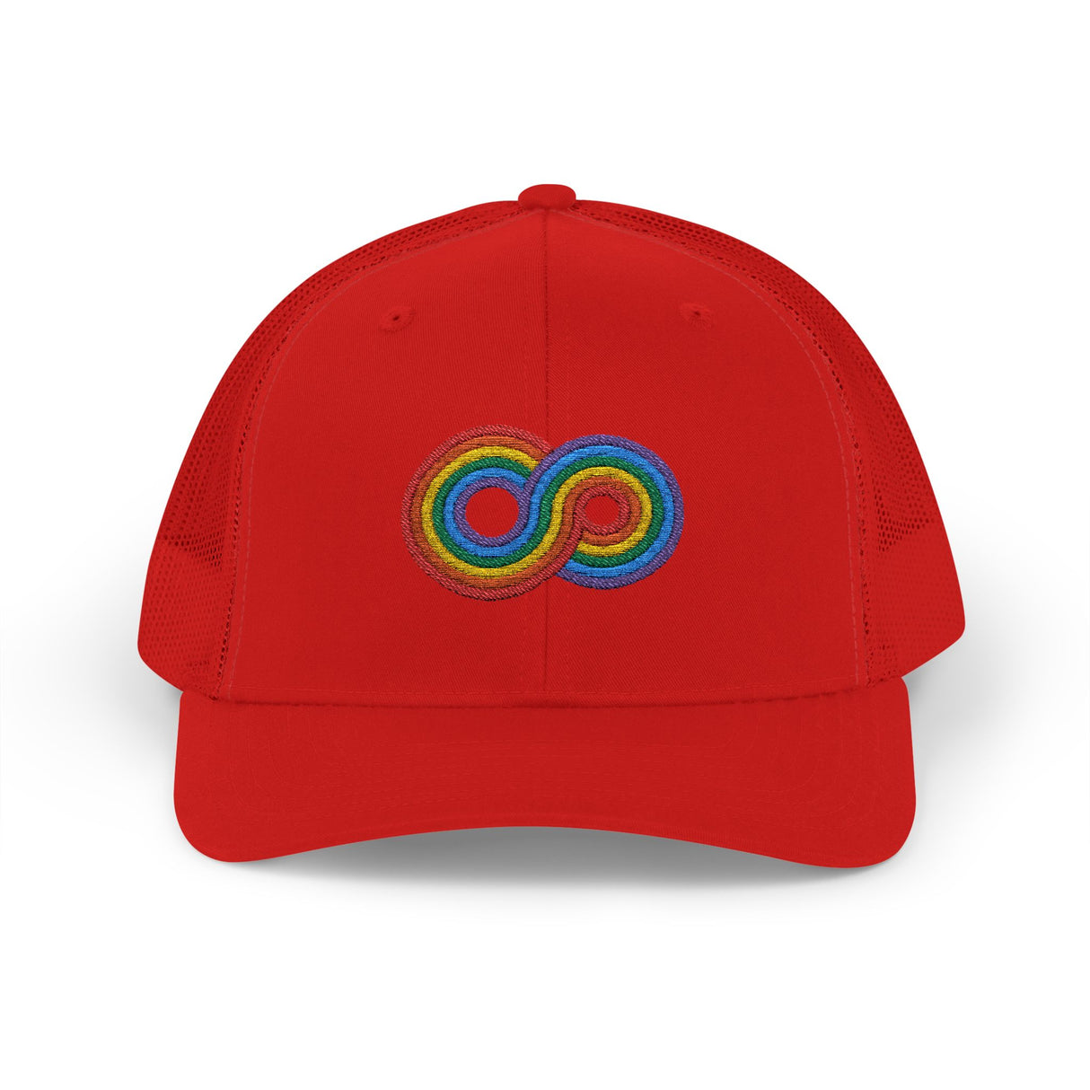 Gayfinity Rainbow Trucker Hat – Breezy Build, Boundless Pride