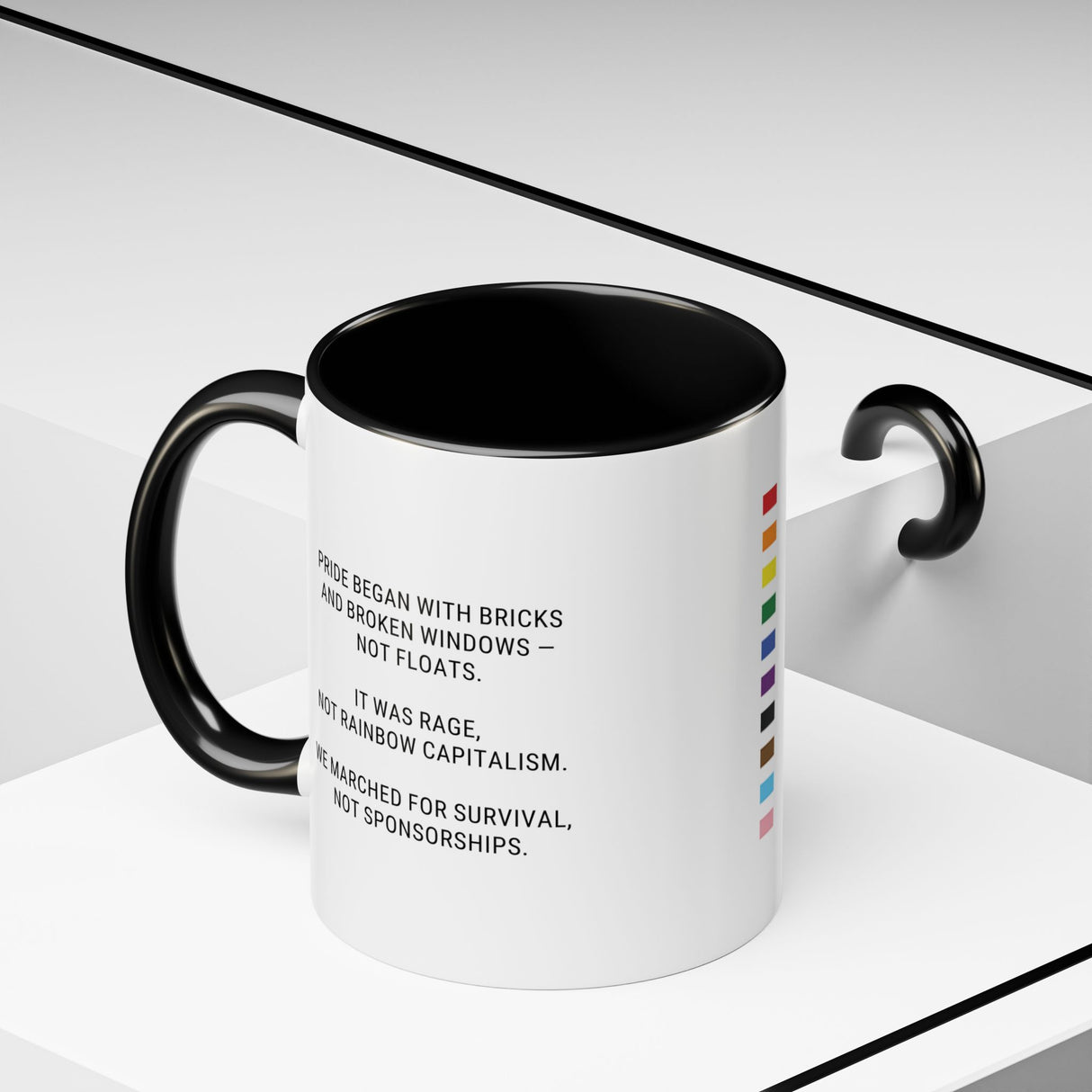First Pride Was a Protest Accent Mug – Truth in Every Sip