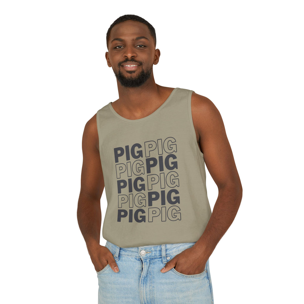 Pig Pattern Tank Top