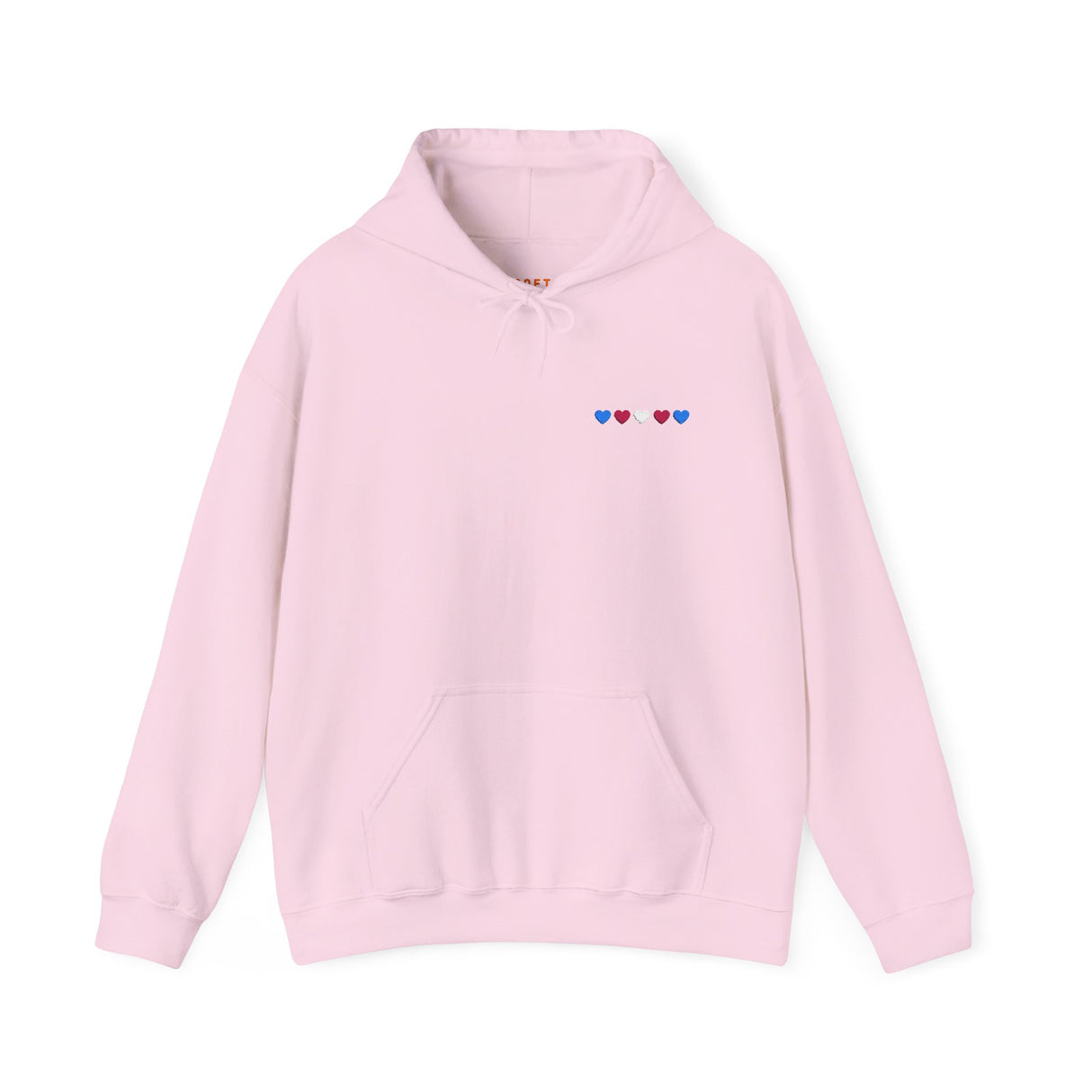 Trans Heart Embroidered Hoodie – Classic Fit, Lasting Pride