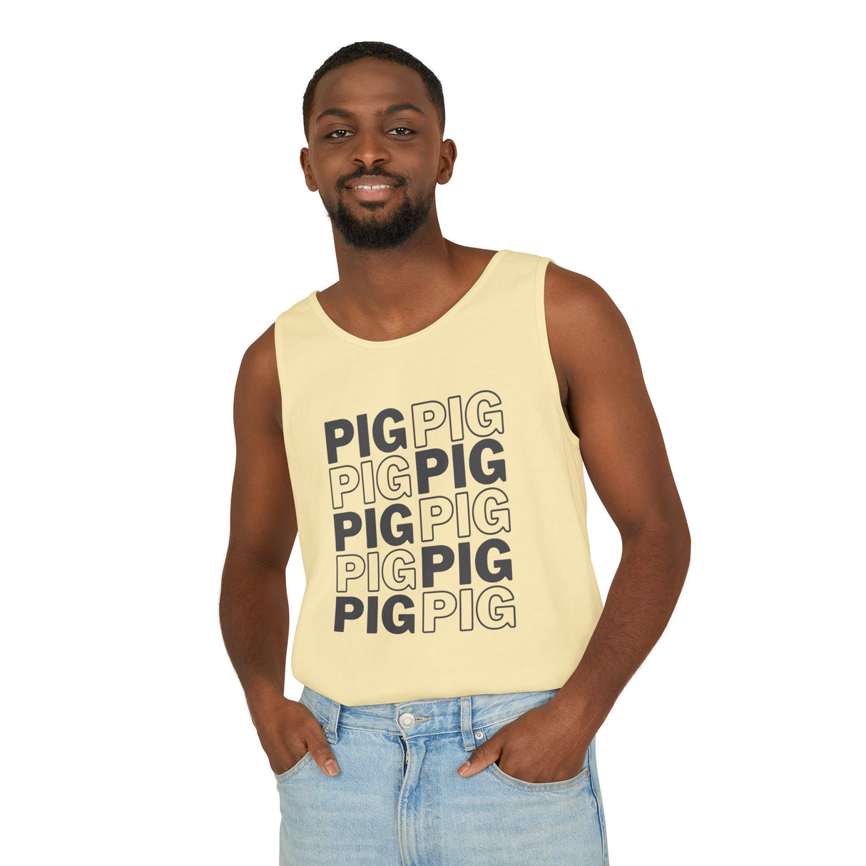 Pig Pattern Tank Top