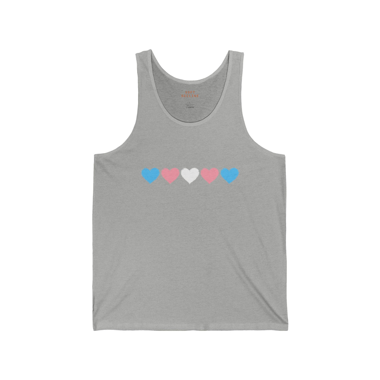 Trans Rainbow Brushstrokes Lightweight Tank – Easy Fit, Quiet Power