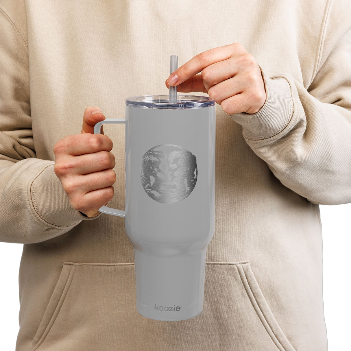 Close Enough to Breathe Engraved Insulated Tumbler - 40oz Sir Travel Mug