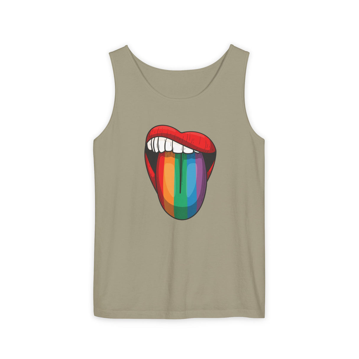 Rainbow Lick Tank Top Medium Weight